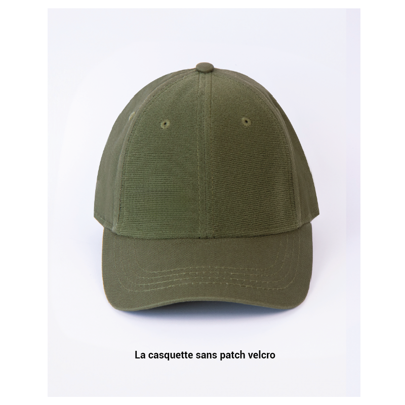 casquette kaki de face