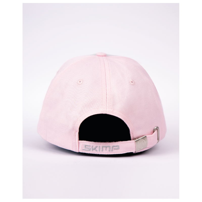 casquette rose de dos