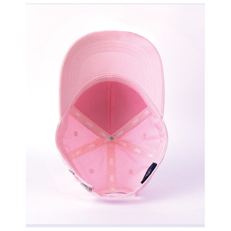 intérieur casquette rose