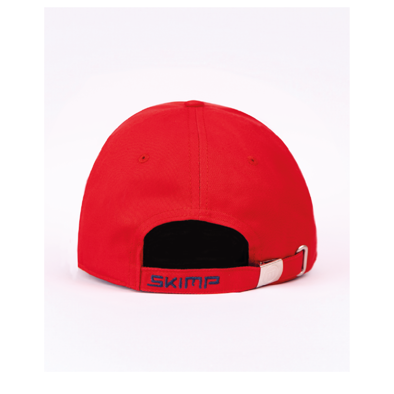 casquette rouge de dos