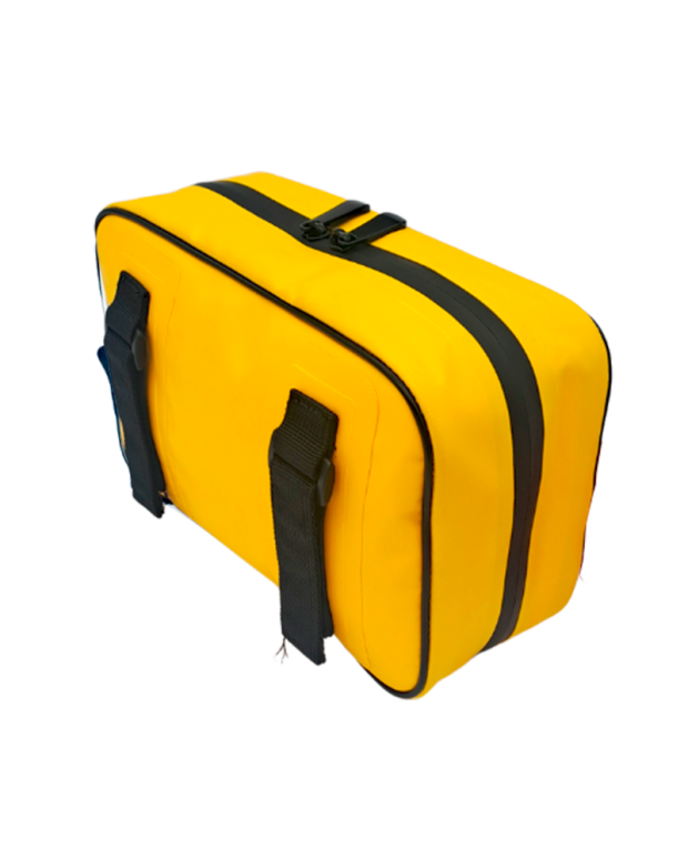 Pochette 100% étanche jaune SKIMP avec système d'accroche