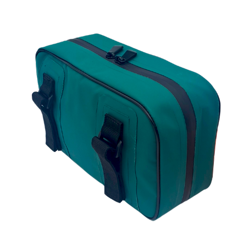 pochette verte 100% étanche la nomade de dos