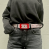 Ceinture Swing Rouge - Accessoire flexible idéal pour le golf