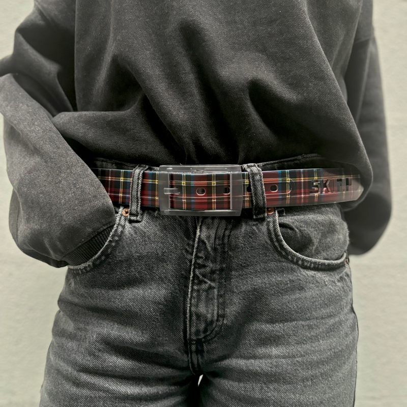 Ceinture Red Scottish - Style écossais & durabilité