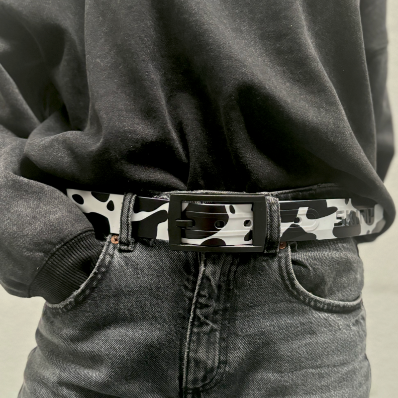 Ceinture Peau de Vache - Look audacieux avec imprimé animal