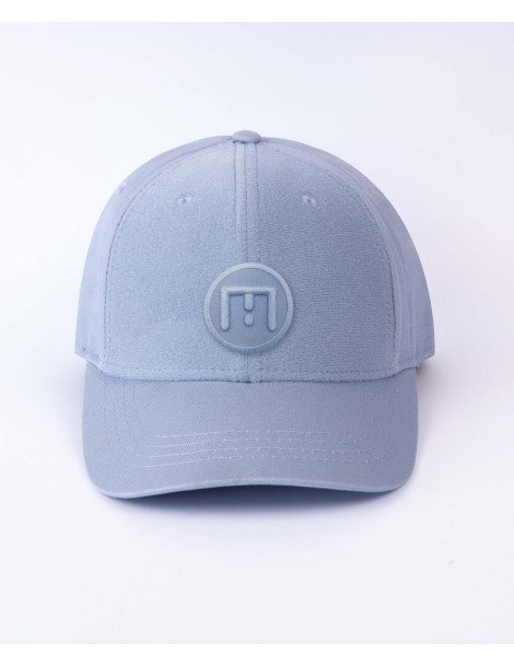 casquette bleue ciel avec patch skimp de face