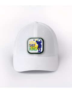 patch lob shot sur casquette blanche