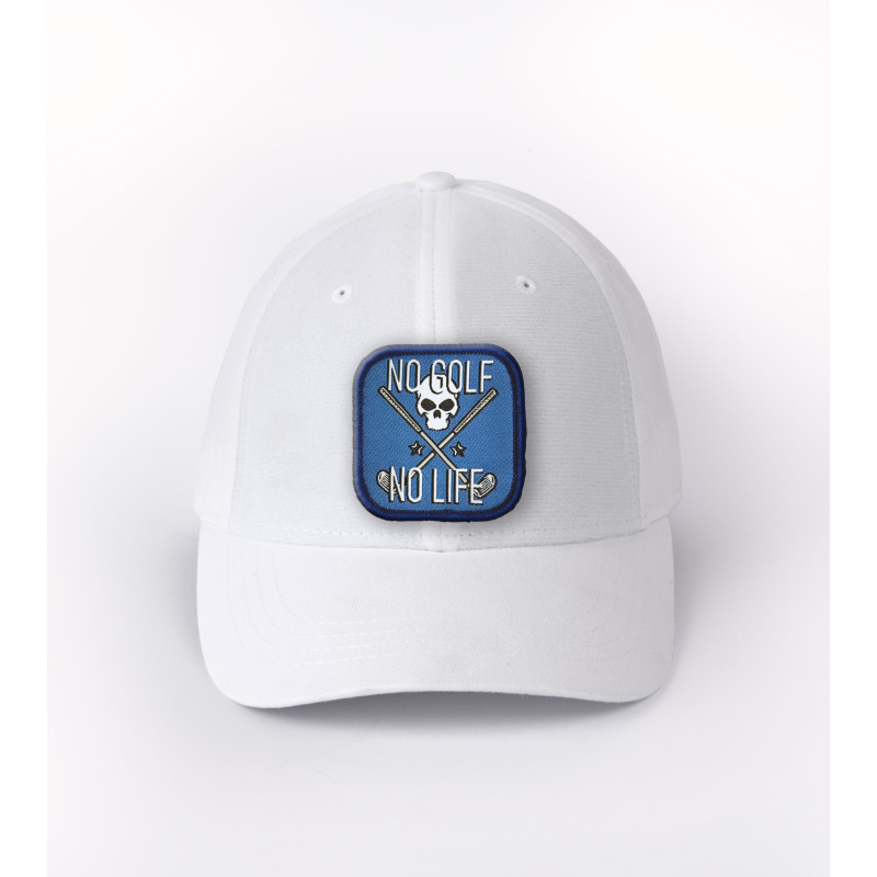 patch no golf no life sur casquette blanche