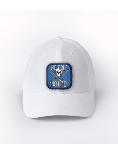 patch no golf no life sur casquette blanche
