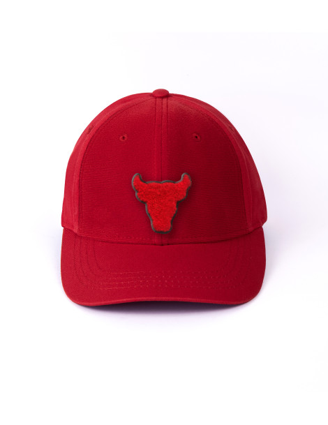 patch bulls sur casquette rouge