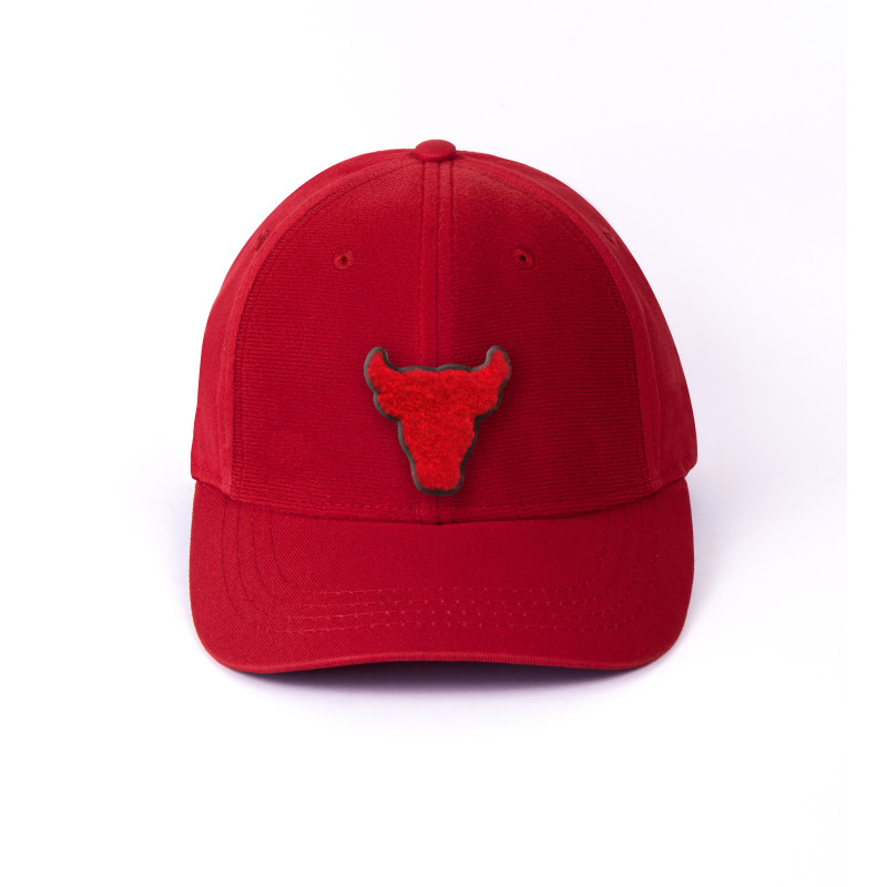 patch bulls sur casquette rouge