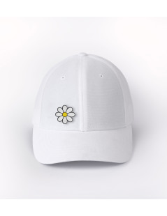 patch pissenlit sur casquette blanche