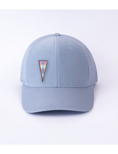 patch bisous sur casquette bleu ciel