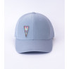 patch bisous sur casquette bleu ciel