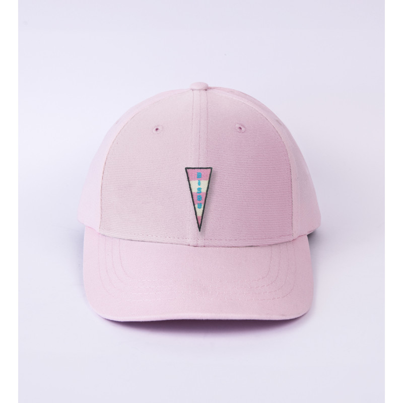 patch bisous sur casquette rose
