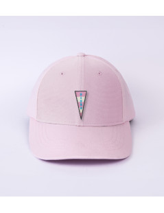 patch bisous sur casquette rose