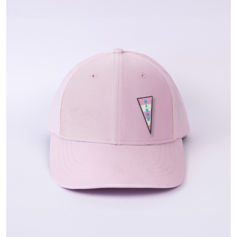 patch bisous sur casquette rose