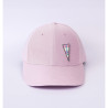 patch bisous sur casquette rose