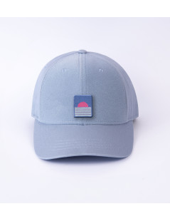 patch sunset sur casquette bleu ciel