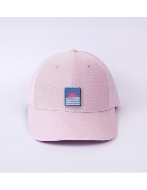 patch sunset sur casquette rose