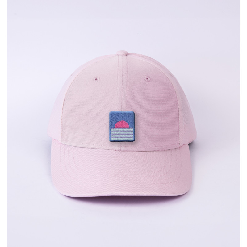 patch sunset sur casquette rose