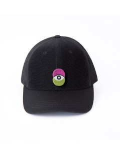 patch oeil sur casquette noire