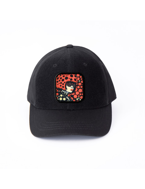 patch toxic woman sur casquette noire