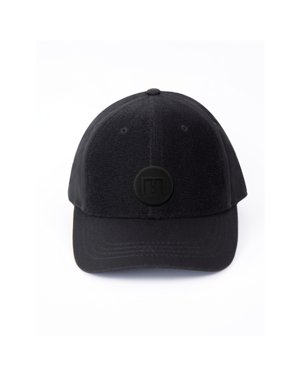 CASQUETTE À PATCH NOIRE