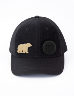 CASQUETTE À PATCH NOIRE