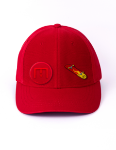 CASQUETTE  ROUGE À PATCH