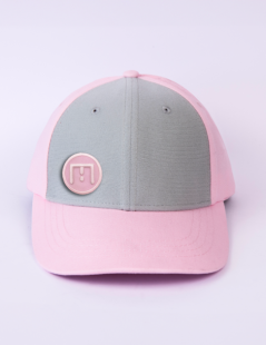 CASQUETTE À PATCH ROSE