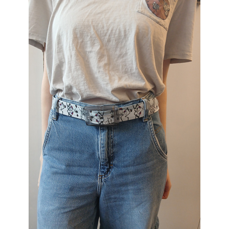 Ceinture GolfArTTime - Golf Ethnik, 100% plastique, unisexe, vegan, sans nickel
