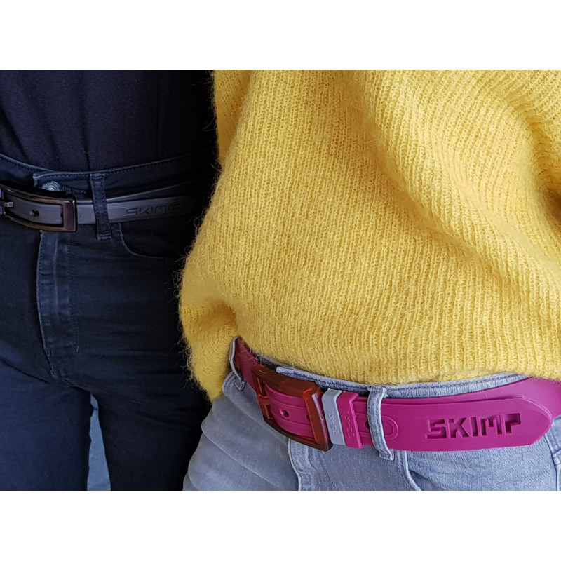 L'Originale Neon Violet silicon like plastic belt, for men and women