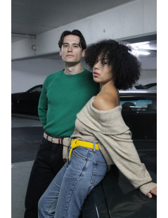 The "adventurer" BEIGE braided belt