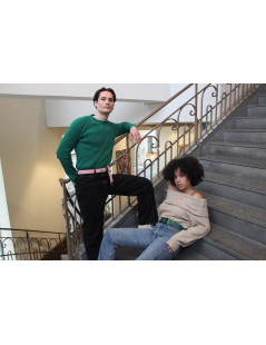 Ceinture Tressée l'aventurière Rose Pale