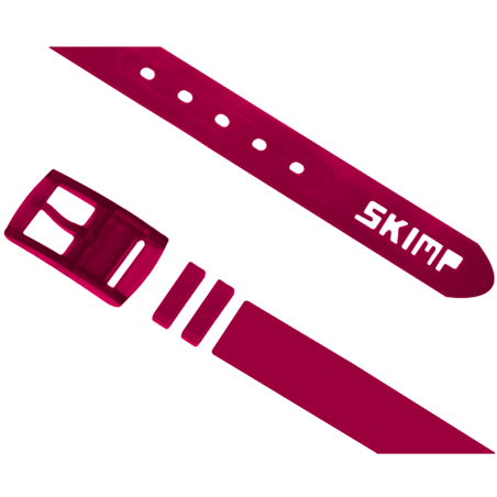 L'Originale burgundy silicon like plastic belt, for men and women