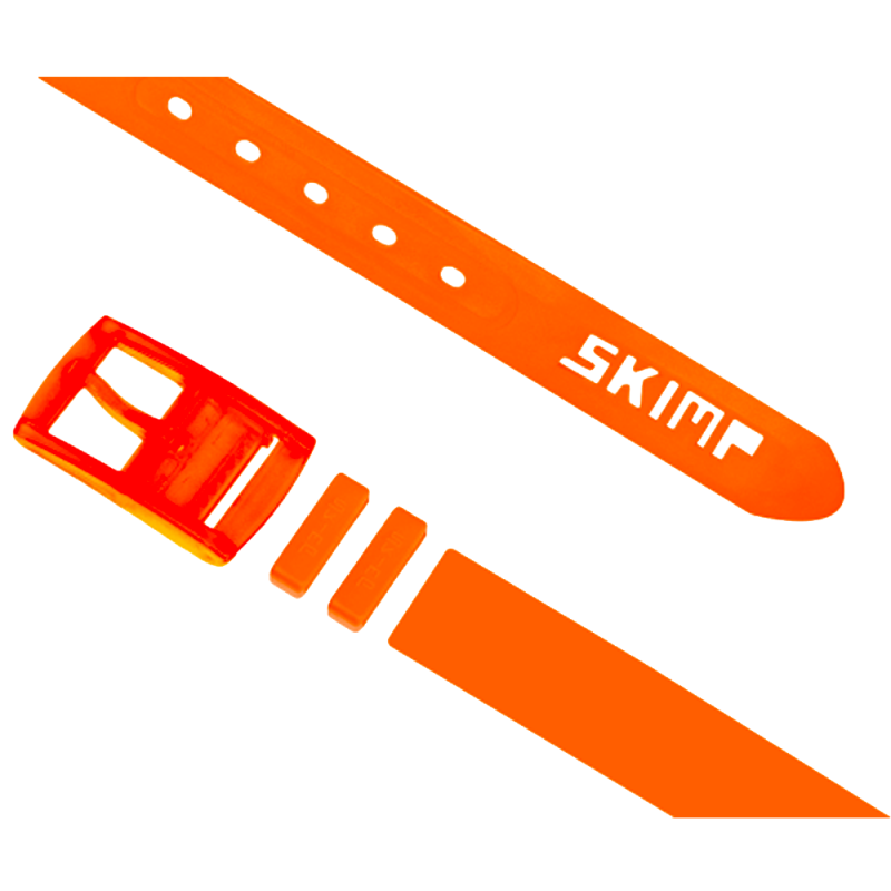L'Originale orange silicon like plastic belt, for men and women