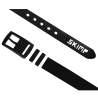 L'Originale noire silicon like plastic belt, for men and women