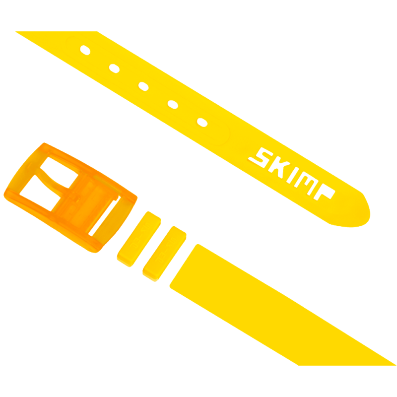 L'Originale yellow silicon like plastic belt, for men and women
