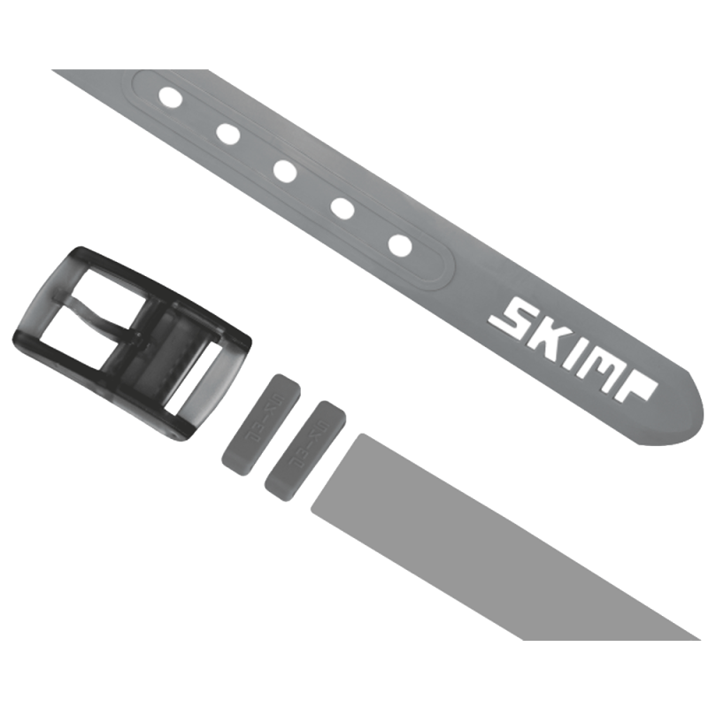 L'Originale Light Grey silicon like plastic belt, for men and women