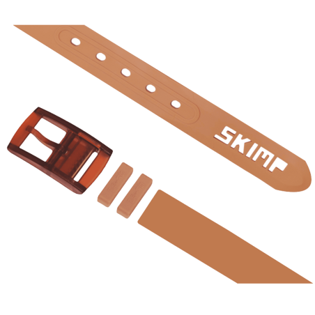 L'Originale beige silicon like plastic belt, for men and women