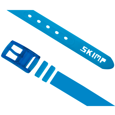 L'Originale azur blue silicon like plastic belt, for men and women