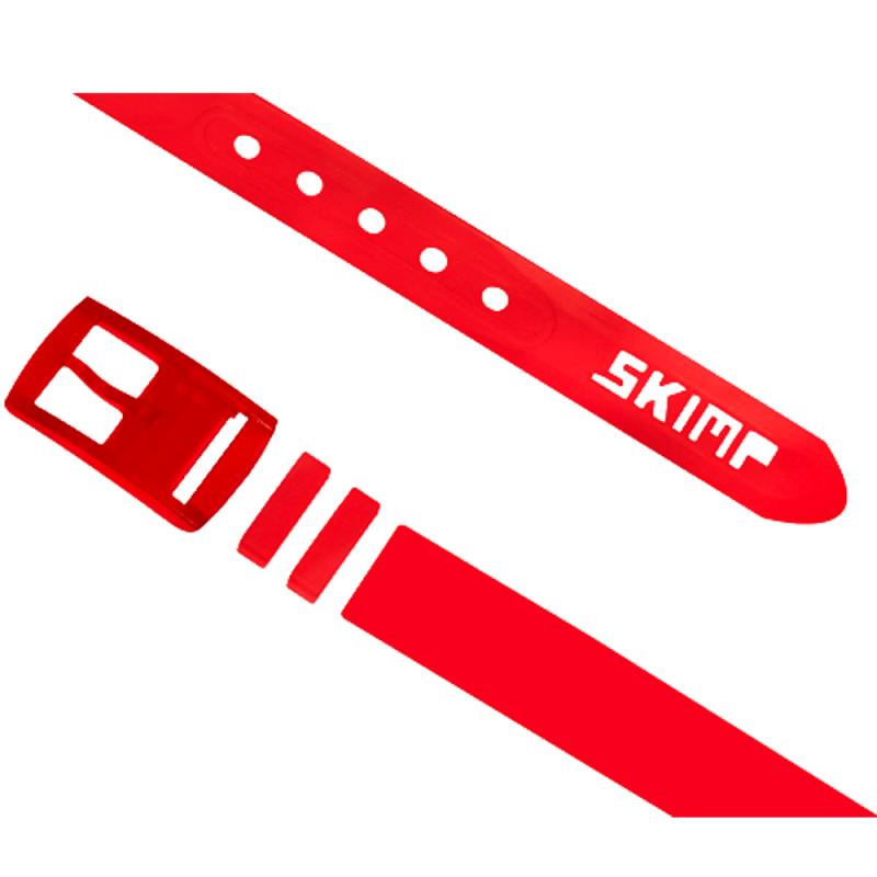 L'Originale red silicon like plastic belt, for men and women