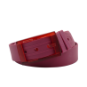 L'Originale burgundy silicon like plastic belt, for men and women
