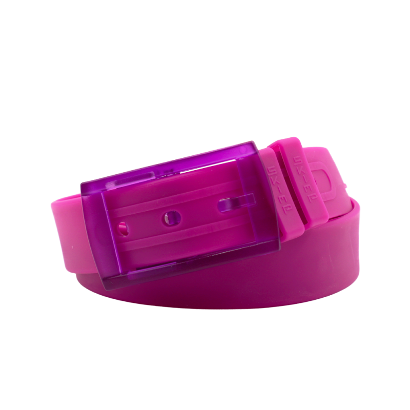 ceinture femme violette roulée