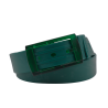 L'Originale dark green silicon like plastic belt, for men and women