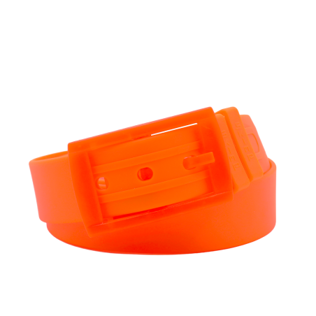L'Originale orange silicon like plastic belt, for men and women