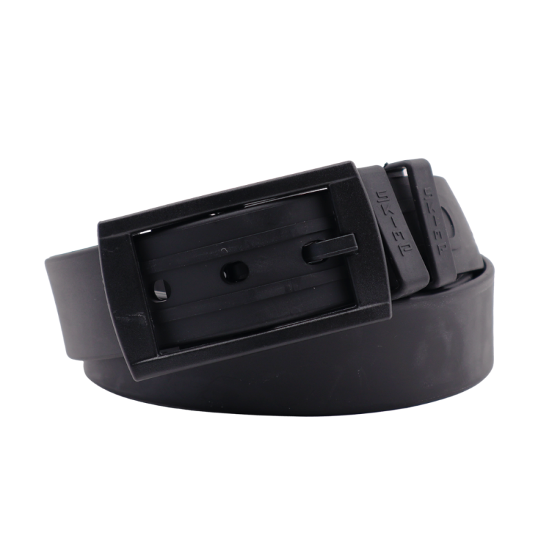 L'Originale noire silicon like plastic belt, for men and women
