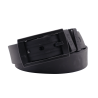 L'Originale noire silicon like plastic belt, for men and women