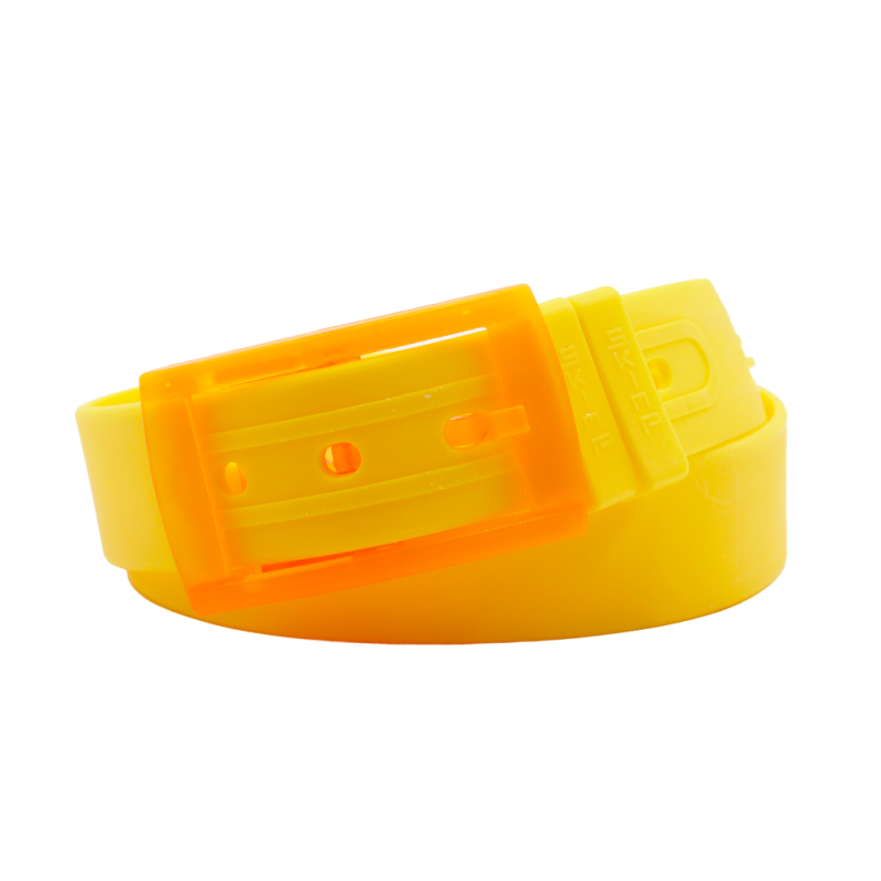 L'Originale yellow silicon like plastic belt, for men and women